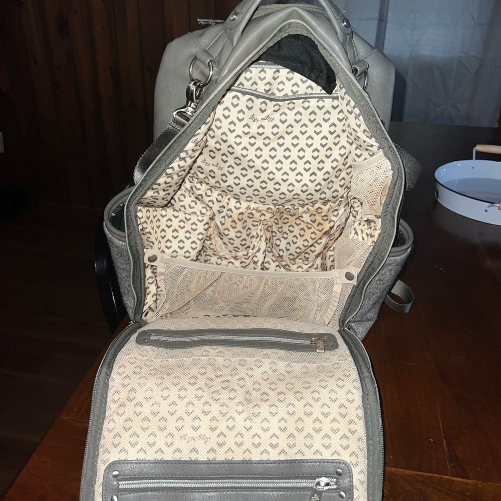 Itzy Ritzy Heather Gray Backpack - Picture 3 of 3